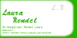 laura mendel business card